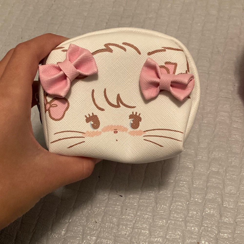 Charming pink and brown Kids Coin Purse